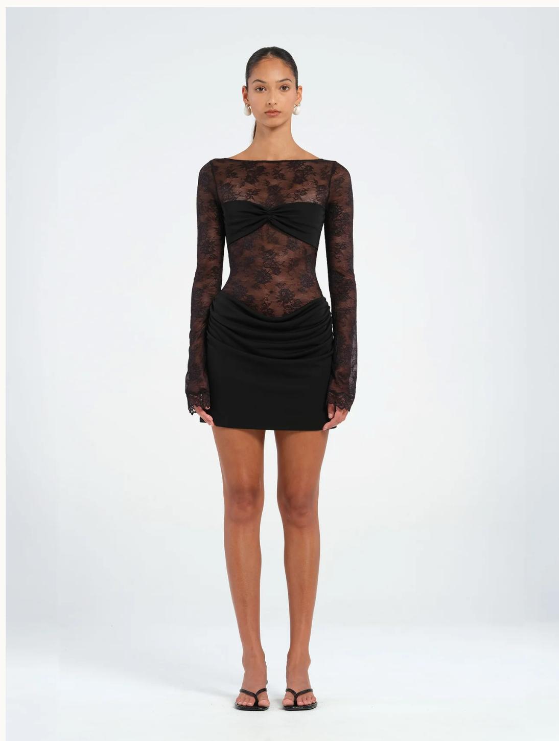 Oskar Mini Dress black