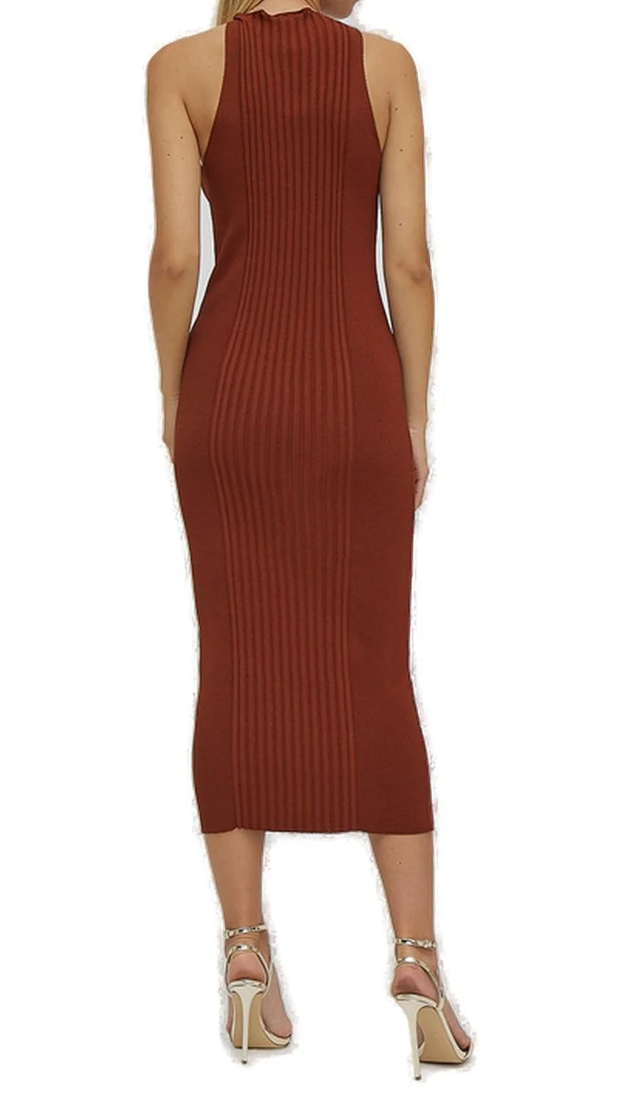 Erika Cavallini Sleeveless Knitted Midi Dress