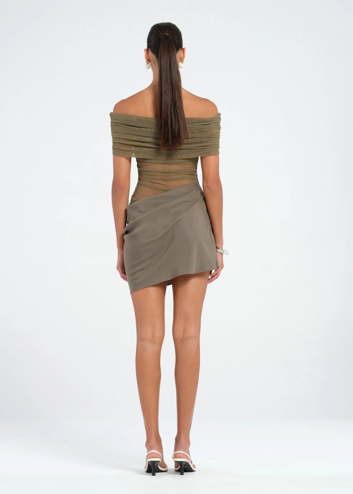 Nico Off Shoulder Mini Dress Hire