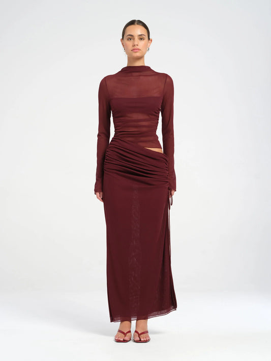 Mable Maxi Dress| Plum