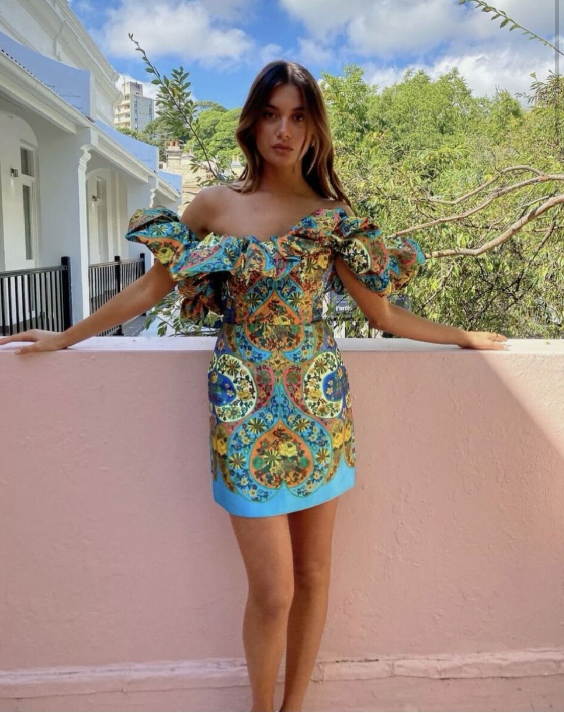 Alemais Sofie Off Shoulder Dress